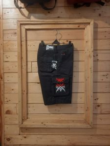 CELANA KARGO PENDEK HITAM PRAPATAN REBEL BIG SIZE / JUMBO - CELANA KIMPOL/GEMBOL PRIA METAL - CELANA KARGO METAL PRIA MURAH