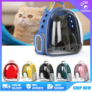 【In Stock】Small Pet Cat Carrier Bag Portable Pet Outdoor Travel Backpack Capsule Transparent Space Carrying Cage