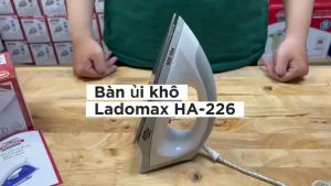 Bàn ủi khô Ladomax HA-226 1200W bàn là cầm tay chống dính chống cháy bảo hành 12 tháng toàn quốc