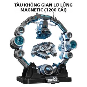 Bộ Đồ Chơi Lắp Ráp Tàu Vũ Trụ Bay Lơ Lửng Từ Tính 1200 Chi Tiết Mô Hình UFO Có Đèn Đồ Chơi STEM Dành Cho Trẻ Em Và Người Lớn Quà Tặng Cho Bé Trai Và Bé Gái