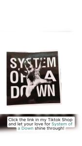 SYSTEM OF A DOWN BAND VINYL STICKERS