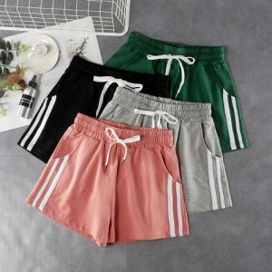 Quần đùi nữ Quần đùi nữ 2 sọc chất cotton mềm mịn lưng thun co giản tốt Adam_fashion
