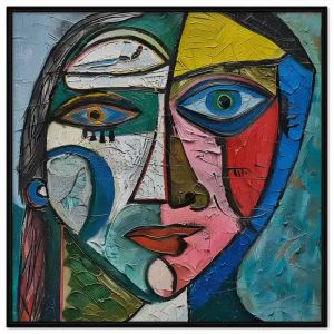 Tranh treo tường tranh dán tường tranh trừu tượng người tranh decor phong cách hiện đại in Canvas. CGI-355