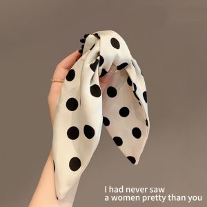 Bow Dot Pattern Ponytail Clip
