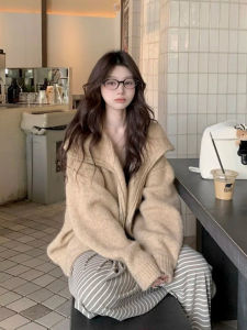 DUOFEIYAN | Áo Sweater Hoodie Zip-Up Phong Cách Hàn Quốc