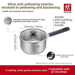 ZWILLING | Non-stick Anti-yellowing Stainless Steel Multi-functional Cookpot