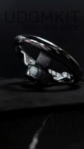 Udomkit พวงมาลัย 3 นิ้ว ชุบซิงค์ มือหมุน / เครื่องจักร เหล็กหล่อ พวงมาลัย