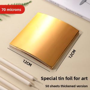 AMW | Thick Golden Foil Paper for Art Class 70 Microns