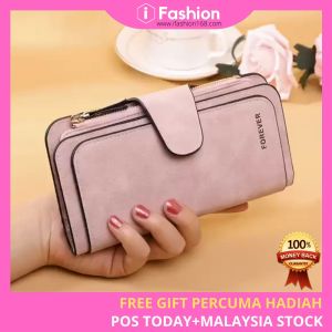 iFASHION 1103 Three Fold 14 Card Holder Women Long Purses Wallet Card Case Coin Purse Dompet Panjang
