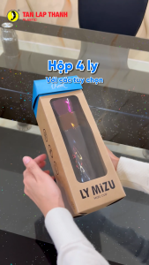 Bộ 4 Ly iKool Mizu cao cấp 600ml Tân Lập Thành ly nhựa PMMA uống nước chống trơn chịu nhiệt bền đẹp