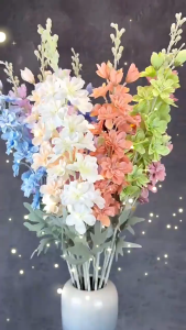 2 Branches Real Touch Planting Hyacinth Lifelike Artificial Flower for Wedding Banquet Bedroom Dining Table Decoration