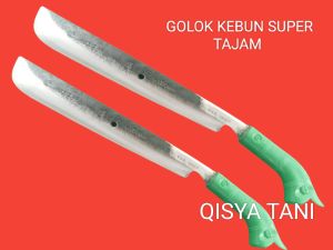 Golok kebun baja asli super tajam tanpah asah