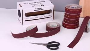25*600mm Sanding Paper Box Set 4/5/6Grit Sand Belt Length Can Be Cut At Will Pull-out Type Polishing and Grinding Abrasive Tools