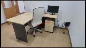 Package L Shape Table with drawer 3D / Office Table / Office Desk / Meja Pejabat / Meja L Shape