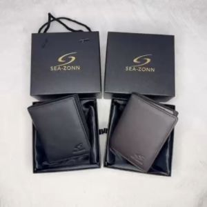 DOMPET KULIT MEN BOY WALLET BRAND SEAZONN 100% COW LEATHER GOOD KUALITI DOMPET LELAKI KULIT LEMBU .