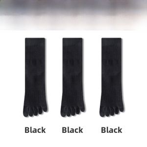 Miiow | Womens Mid-Calf Breathable Sport Socks Five Fingers Antibacterial Cotton Polyester Blend Comfortable All-Season Seamless Socks