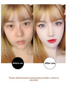 MONLEYTA | Matte Highlighting Contouring Blush Triple合一 Palette Brightening Liquid Cheekbone Highlighter Natural 3D Skin Tone Correction