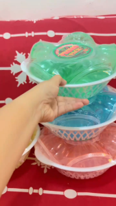 325 Tray Set 7 Inch Salad Bowl with Lid Plastic Serving Bowl Dinnerware Gift