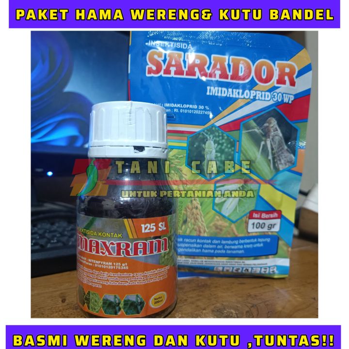 OBAT HAMA WERENG,THRIPS & KUTU KEBUL (MAXRAM 200 ML DAN SARADOR ...