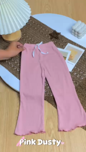 Celana Won Young uk 1-5 Tahun / Anak Perempuan Knit Premium Clana Anak Cewek Kulot Highwaist / Panjang Cutbray Branded Import Korea 2 3 4 Th Bayi 6-18 Bulan Kiosbalitafawa