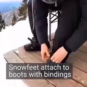 Mini Ski Skates Short Snow Skis Adjustable Strap Boot Bindings Durable Compact Snow Blades for Adults Outdoor Winter Fun 미니 스키