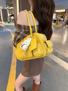 Túi Bowling Juuy Phong Cách Hàn Quốc Túi Xe Máy Túi Đeo Vai Dung Tích Lớn Túi Boston Túi Xách Tay Túi Xách Nữ Túi Mềm