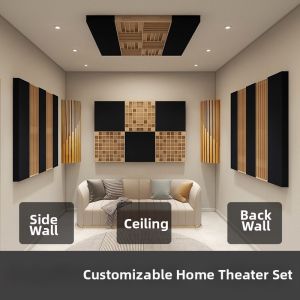 Cinema recording studio sound-absorbing panels