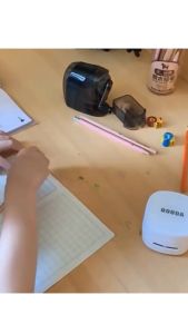 Portable Cordless Mini Desktop Vacuum Cleaner with LED Light and Dust Cup