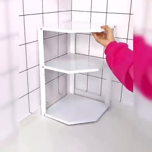 >SG Stock> Heavy Duty Under Sink Organizer Rack Corner Organizer Rack Corner Storage Rack Countertop Organizer Rack Desktop Organizer Rack Spices and Seasoning Storage Rack Pans and Pots Storage Rack Pans Holder Pots Holder Pan Stands Pot Stands