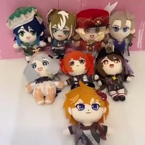 20cm Genshin Impact Stuffed Doll Itto Kazuha Plush Toy Tartaglia Anime Gorou Thoma Yae Miko Plushies Dolls Gift