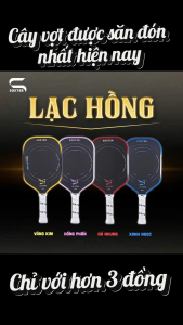 [CHÍNH HÃNG]Vợt Pickleball Soxter Lạc Hồng 14mm Âm Vang Từng Cú Đánh Mặt Vợt Carbon Siêu Bền Siêu Nhám