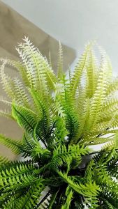 Aksesoris Daun Persia Cabang 7 Artificial Rumput Buatan dan Pelaminan - Bunga Plastik Bunga Artifiacial Hiasan Rumah