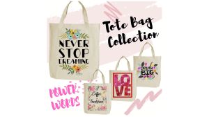 High-Quality Canvas Tote Printed Bag Power Words Collection#1 by kritona.PH katsa casual bags