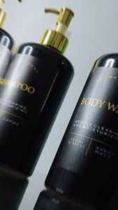Botol Sabun Cair Aesthetic Pump Exclusive Golden Black