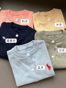 Áo Len Cardigan Cotton Nguyên Chất Cho Trẻ Em Mùa Thu Xuân Phong Cách Đại Học Trẻ Em Trung Bình Nhỏ Áo Len Dệt Kim Cho Bé Trai Và Bé Gái