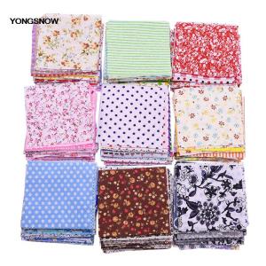 50PCS/lot 10X10cm Cotton Fabric Different Flowers Patterned Handmade Quilting Patchwork Sewing Square Floral Cotton Fabric Craft