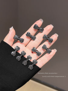 Kẹp Tóc Kiểu Hàn Quốc Thanh Lịch Có Nơ Ngọc Trai Cho Phụ Nữ Kẹp Tóc Mái Lệch Đa Năng Phụ Kiện Tóc Thời Trang Cho Phụ Nữ