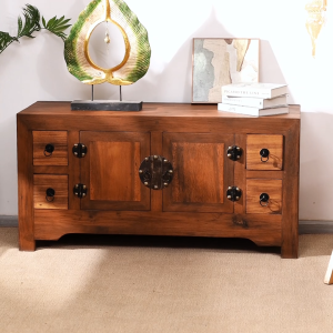 ไม้เนื้อแข็งตู้เก็บของวินเทจเรียบง่ายบ้านห้องนั่งเล่นห้องนอนติดกับผนังตู้ทีวีเฟอร์นิเจอร์สไตล์เอเชียตะวันออกเฉียงใต้