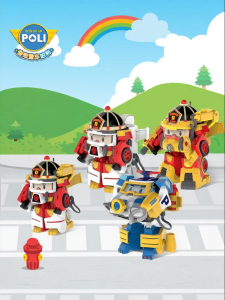 Robocar Poli | Firefighting Rescue Space Astronaut Toy Car Set