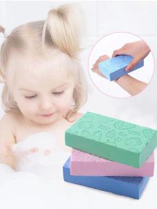 BnB Mall 1pcs Magic Shower Bath Sponge Exfoliating Shower Brush Sponge Bath Artifact Shower Body Scrub Skin Care KT-SPAM/SQUARE