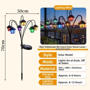 BEAUTY IN THE LIGHT | Solar Simulation Street Light Outdoor Waterproof Garden Lighting