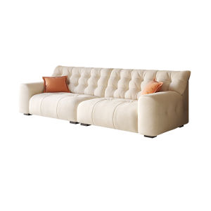 Italian Minimalist High Back Black Panda Scratch-proof Cloth Sofa