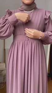 DK - Gamis Jumbo M L XL XXL | Naomi Dress | Gamis Wanita Muslimah | Gamis Terbaru | Fashion Muslim