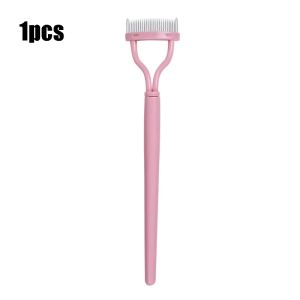 1/2Pcs Eyelash Styling Eyelash Comb Separator Ergonomic Curved Comb Belt Dust Cover Eyelash Separator Has Clear Roots