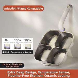 YIZHIFU | Titanium Ceramic Non-Stick Pancake Egg Hamburg Steak Pan