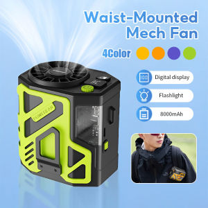 Hanging Neck Waist Fan USB Mini Portable Rechargeable Fan Multifunct Outdoor Camping Fan Hiking Running Sport Fans Kipas Travel Hiking Cycling
