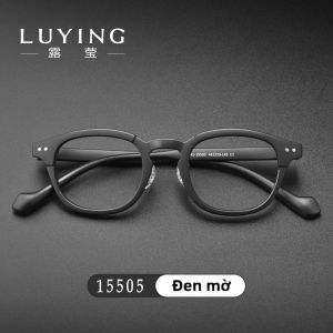 LUYING | Kính Đọc Sách Khung Tròn Phong Cách Retro Chống Ánh Sáng Xanh