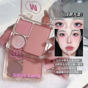 Miss Lara Four-Color Eyeshadow Palette Multi-functional Matte Highlighting Shimmering Skin-Brightening Makeup for Women