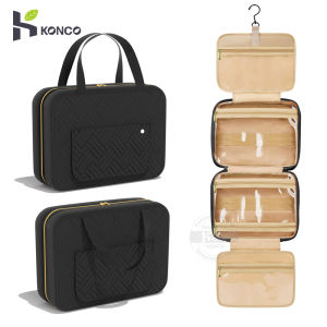 Konco  Makeup Bag Travel Cosmetic Bag Waterproof Toiletries Wash Storage Bags Travel Kit Hanging Bathroom Wash Bag