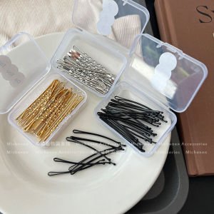 Simple Sweet Metal Hair Clips: Basic Makeup Fixing No Trace Side Bangs Hair Grips Fairy Tale Style Hair Accessories